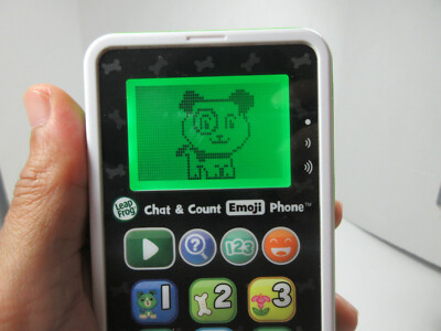 Leap Frog Chat & Count Smart Emoji Phone in working condition math preschool