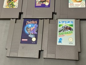 Nintendo NES Spiele Sammlung - 10 Spiele - Kirby`s Adventure - Turtles 2 Top Gun