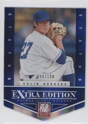 2012 Elite Extra Edition Status Blue Die-Cut 94/100 Colin Rodgers #64 0j6