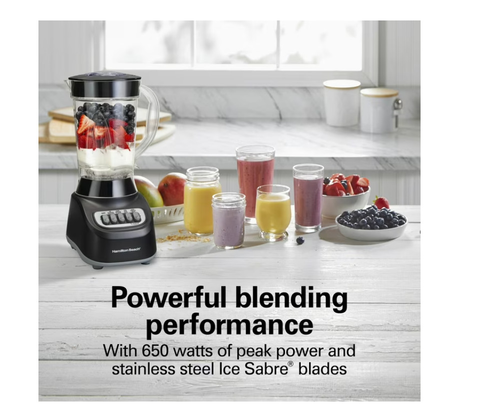 Hamilton Beach Smoothie Blender for Kitchen, 48 oz Jar for Smoothies and Shakes alternate view 3