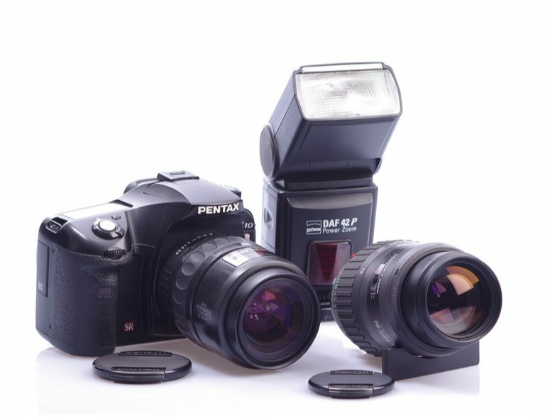 PENTAX K10D Kit FA 28-80mm + F 70-200mm + Flash DAF42P