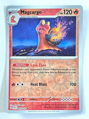 Magcargo 029/162 Reverse Holo Rare Temporal Forces - Pokemon TCG - Near Mint NM
