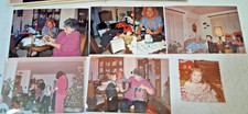 Old Phots Family Christmas Staging Props Presents