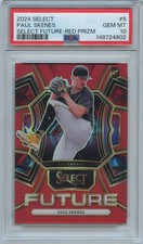 Paul Skenes 2024 Select Future Red Prizm Rookie RC Pirates 2/99 PSA 10