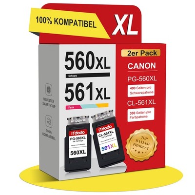 Patronen für Canon PG-560 CL-561 XL Pixma TS5350i TS5351a TS5355a TS7450i TS7451