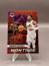 Donovan Mitchell 2024-25 Mosaic - Montage Fast Break Red Mosaic /99 #9 Cavaliers