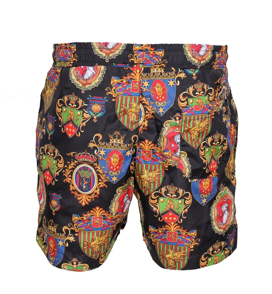 Dolce & Gabbana Men’s Swim Shorts – Multicolor Baroque Print - Image 3 of 4