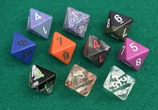 Chessex dice lot - D8 - Eight-sided Dice