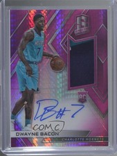 2017-18 Panini Spectra Rookie Jersey Neon Pink Prizm 6/25 Dwayne Bacon Auto s3g