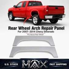 Pair Rear Wheel Arch Repair Panels For 2007 - 2013 Chevrolet Chevy Silverado
