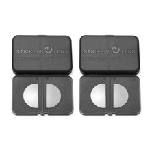 2 Pack Stick on Readers Clear Magnifying Bifocal Lenses Convert Any Glasses i...