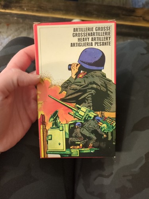 #ad Vintage Atlantic #107 WWII Heavy Artillery HO:OO scale 1 72 Toy Army Men Kit $10.99