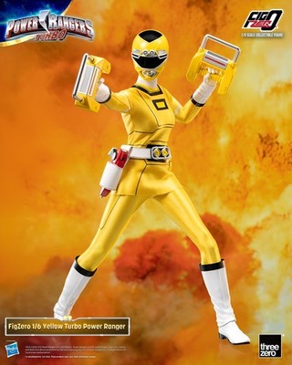 GW47ce Power Rangers Turbo FigZero Actionfigur 1/6 Yellow Turbo Power Range Neu