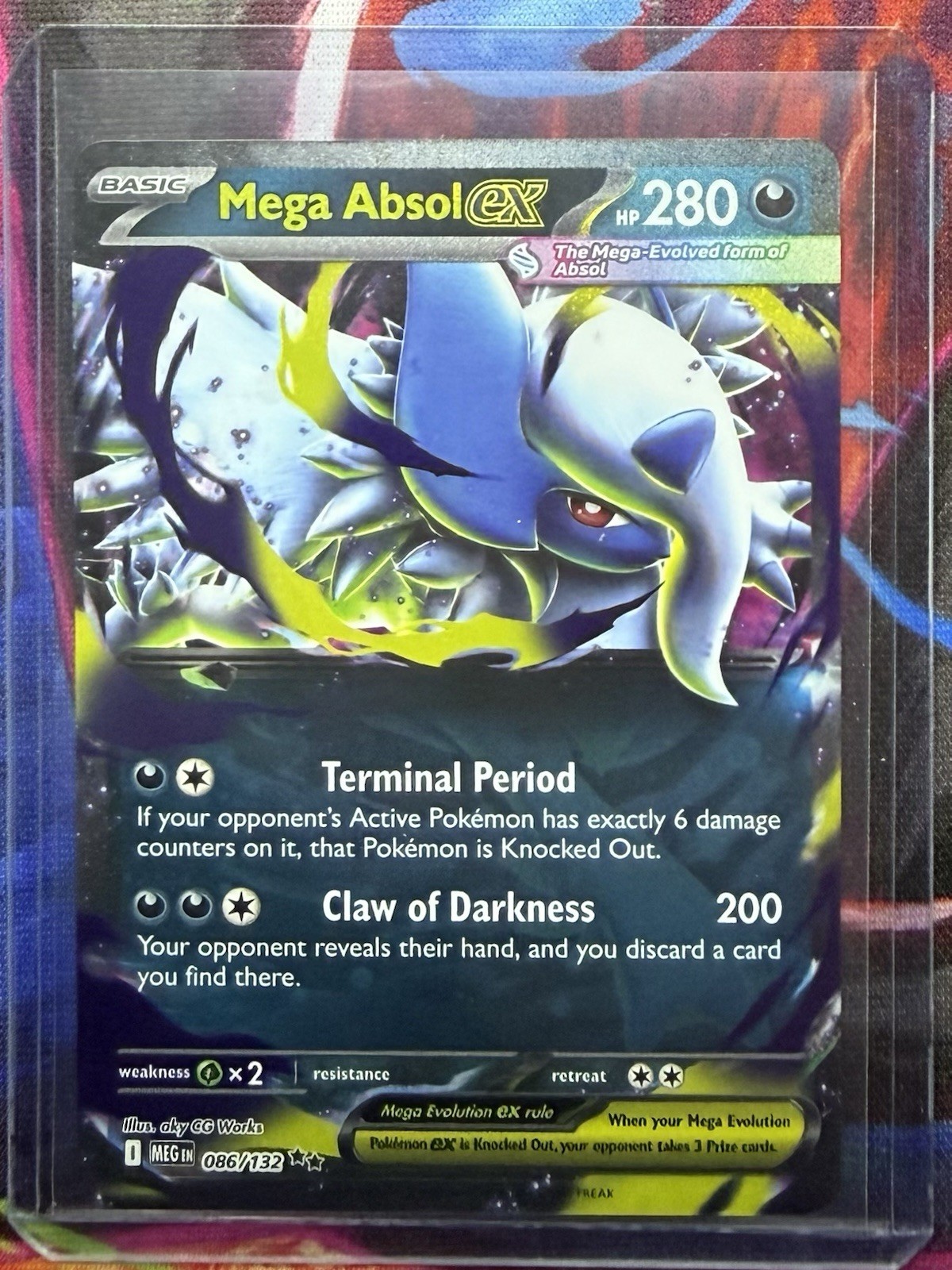 MEGA ABSOL EX 086/132 MEGA EVOLUTIONS POKEMON (DOUBLE RARE, NM)