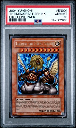 PSA 10 - Yu-Gi-Oh Card - EP1-EN001 - THEINEN THE GREAT SPHINX (ultra) - GEM MINT