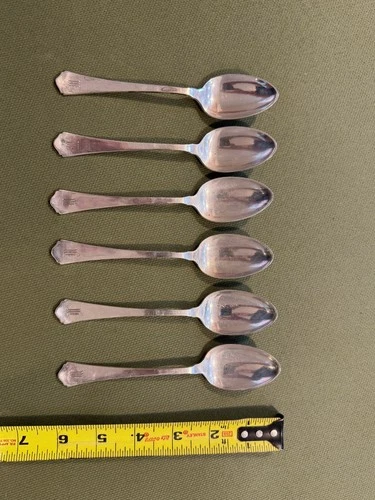 Vintage RW & S Wallace Sterling Sliver Set of 6 Spoons 186 grams