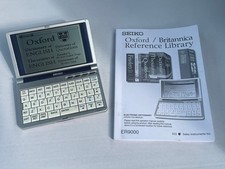 Seiko ER9000 Oxford Britannica Crossword Solver Handheld Dictionary Thesaurus