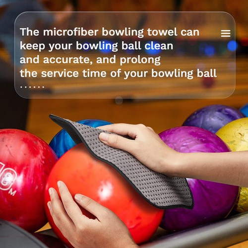 Aoriher 2er Pack Bowling Handtuch 9,8 × 7,8 Zoll Ball...  - Bild 4 von 7