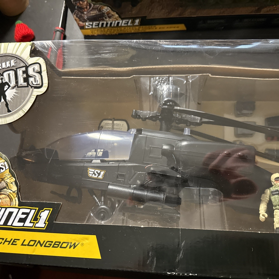 Toys R Us TRUE HEROES Sentinel 1 APACHE AH-64 Longbow Helicopter New ...