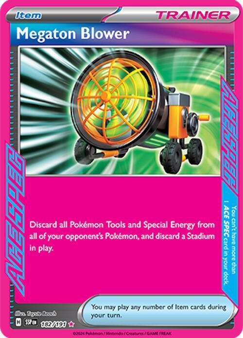 Megaton Blower 182/191 Holo SV08: Surging Sparks NM