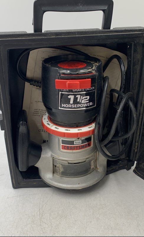 Vintage Craftsman 315.17492 1 1/2 Horsepower Double Insulated Router With Case
