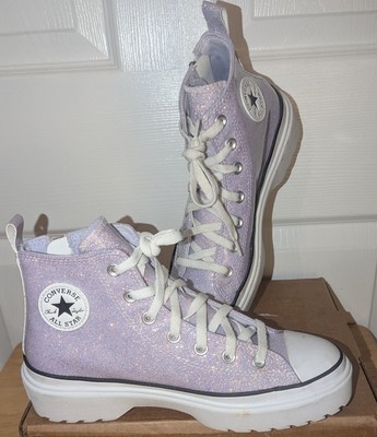Converse All Star Lugged Hi Sneaker Pink Glitter - Kid's 6.5/Women's 8  **Read**