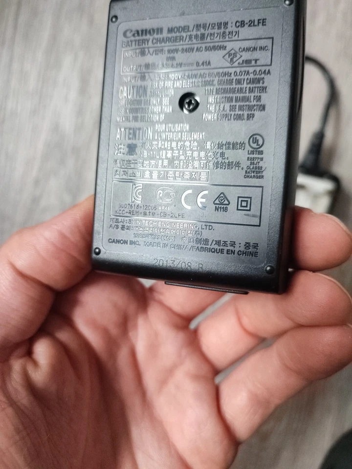 CARGADOR ORIGINAL CANON CB-2LFE CB2LDE BATERÍA NB-11L - A2400is A4000is ELPH 110HS Foto 3 de 3