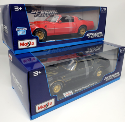 2 SPECIAL☆EDITION MAISTO PONTIAC FIREBIRD-TRANS AM 1:18
