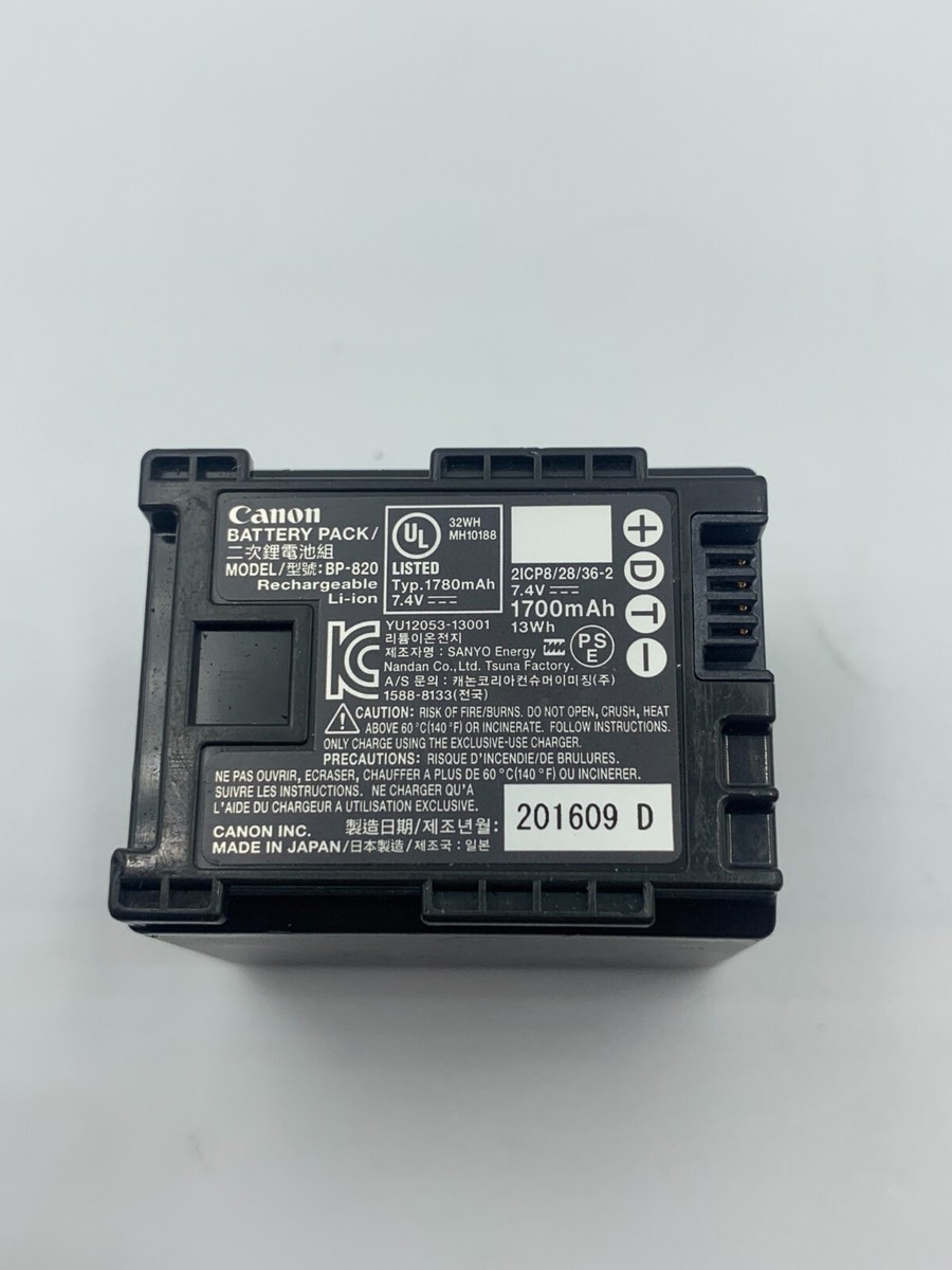 Genuine OEM Canon Battery Pack BP-820 7.4V 1700mAh 13Wh | eBay
