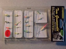 15 NEW Hi-Tech Fishing Ice Jig ASSORTED GLOW LURES COLORS-SIZES KIT HT for rod
