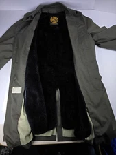 Manstyle Koratron Vintage All Weather Button Lined Overcoat Men's Size 40