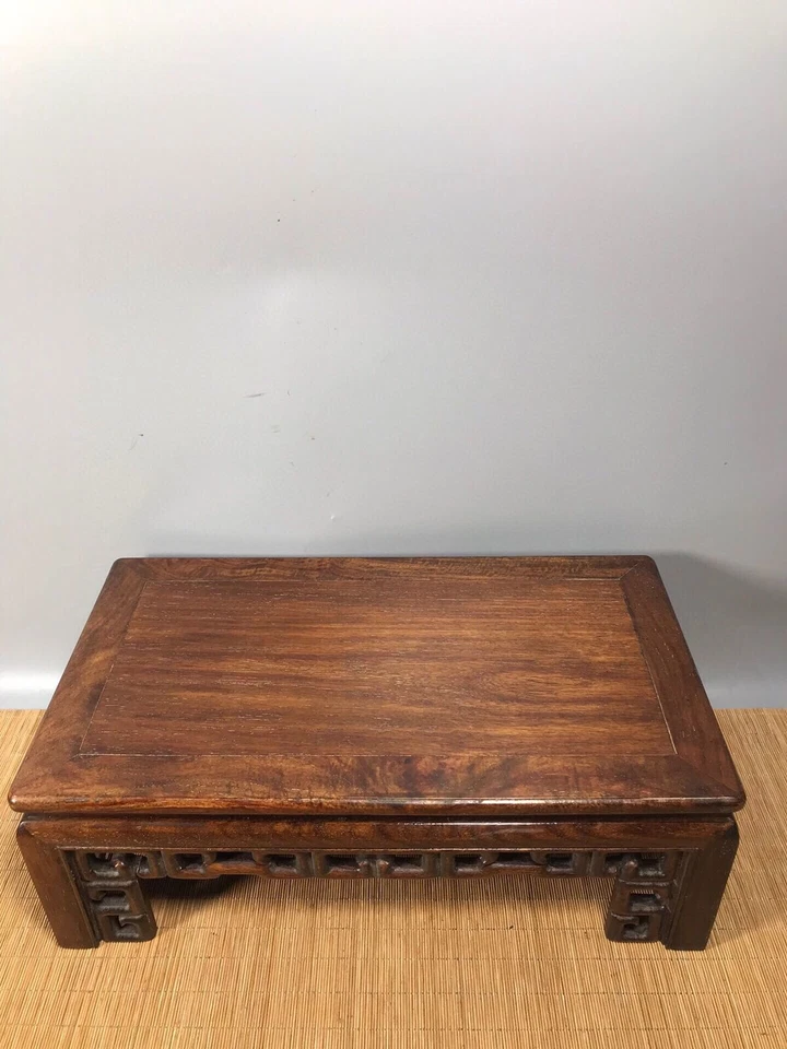 Mesa de té de diseño de bambú de dinastía de madera antigua china Huanghuali Foto 2 de 4