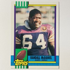 1990 Topps Football #104 - Randall McDaniel Minnesota Vikings Trading Cars Tc4