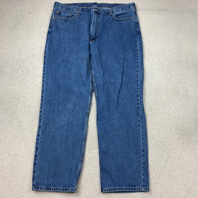 Levi's 550 Straight Denim Jeans Men's W42xL32 Blue Medium