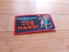 CARTON  LITHOGRAPHIE BIERE DU COQ HARDI