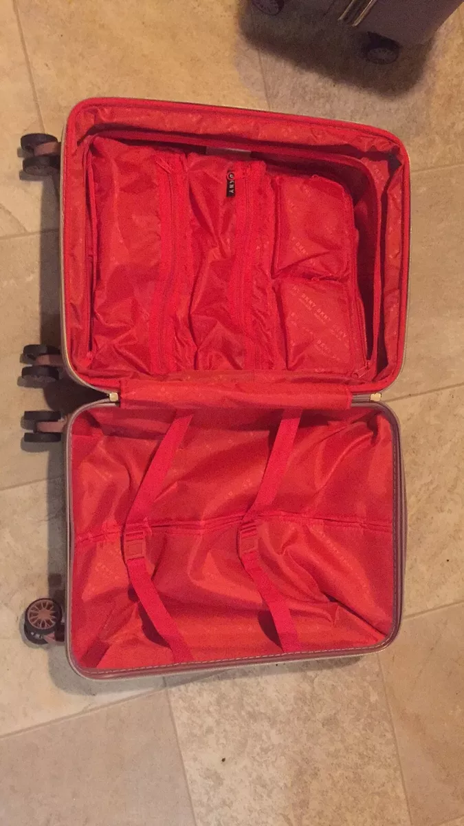 Dkny pink shop luggage