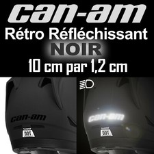 STICKER AUTOCOLLANT COMPATIBLE CAN-AM CAN AM SPYDER NOIR REFLECHISSANT 10 cm