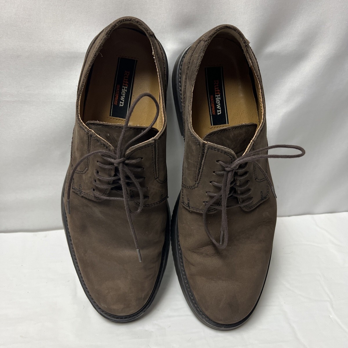 Ruff Hewn Leather Oxfords Men\'s Size 10M Lace Up Debonair Full Grain Genuine Leather Oxford Style Dress Shoes  main image 3