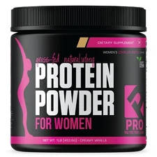 PRO NUTRITION LABS Whey Protein Vanilla Powder for Women Supports Lean Muscle