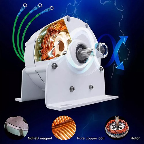 3/5/8KW Permanent Magnet Generator 12V 24V 48V 3phase Gearless Magnet Alternator - Picture 10 of 13