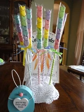 Fake PEEPS Lollipops, Kabobs, Pics, Peeps on a Stick Fake Bake, Decor, Props