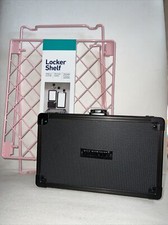 Lot Of 2 School Locker Supplies Shelf Pink Girls /Pencil Case Safe W/ Keys NEW