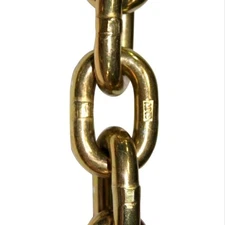 1/4" x 15FT Grade 70 Transport Chain Only Cargo Tie Down WLL 3,150