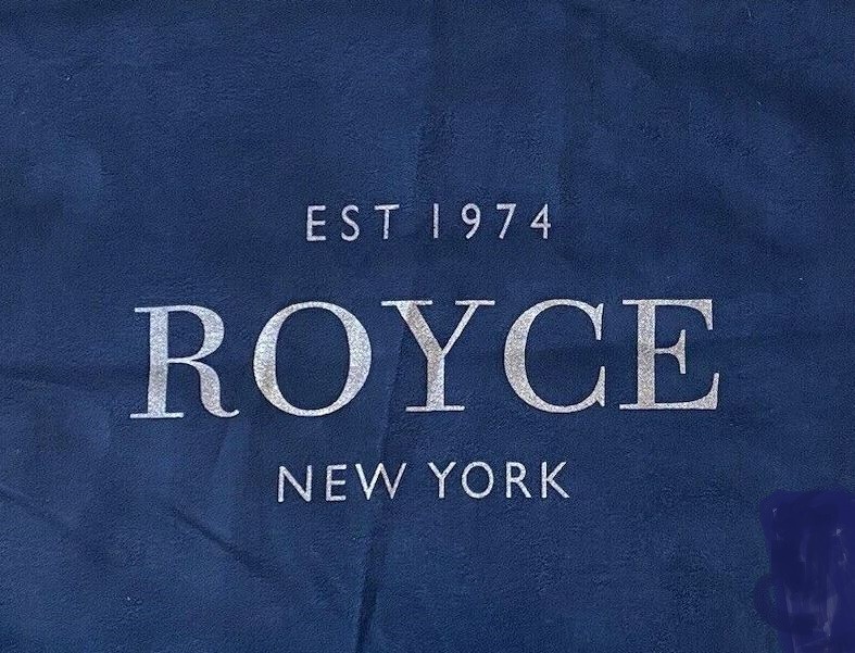 Royce Mixed Media Flannel/Leather 13" Laptop Backpack $450 Heather Gray New!