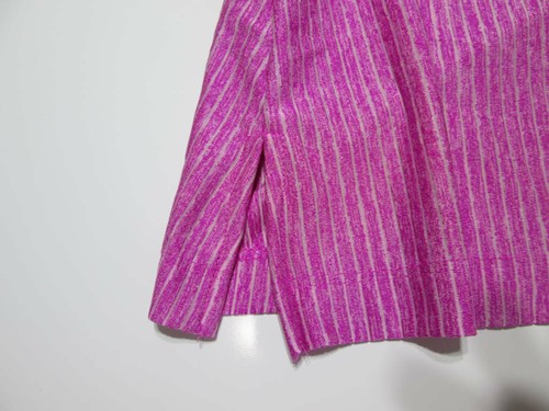 Nike Youth Girls Size M Tank Top Purple Pinstrip Logo Print Dri-Fit Gym Sport - Picture 4 of 7