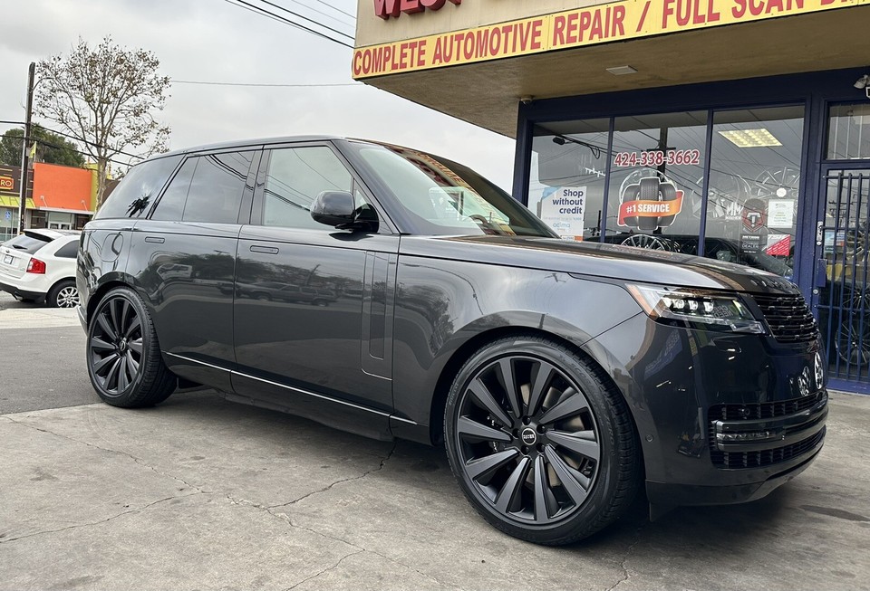 23'' inch SV Style Wheels fit Land Rover Range Rover Satin Black Grey ...
