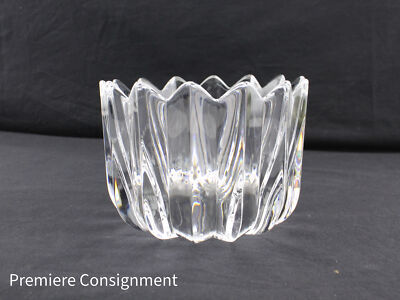 Orrefors Crystal Fleur 6'' Bowl Crystal Clear Gorgeous