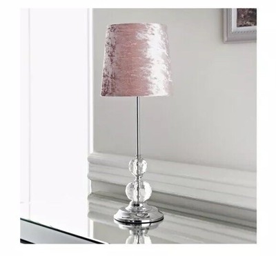 crushed velvet table lamp