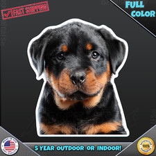 Rottweiler Puppy Dog Cute Pet Love Car Waterproof Vinyl Decal Sticker 329