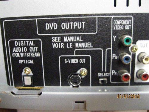Panasonic PV-D4752 4-Head Hi-Fi Stereo VHS VCR & Progressive Scan DVD Player - Picture 7 of 8